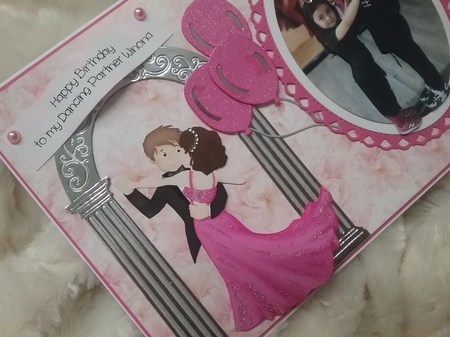 Dance with Me Tonight Card Front and Decoupage by MARLENE FENECH POLIDANO