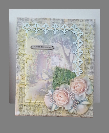 2 Watercolour Backgrounds Cottage Doors by Marsha Clark