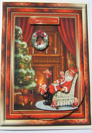 Santa & Baby Santas with Decoupage by Martina Craig