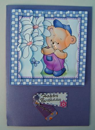 Robert's Flowers Scallop Edge Side Stacker by Martina Craig
