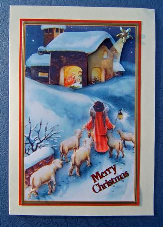 Christmas Vintage Jesus is Born Decoupage Topper by Martina Craig