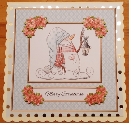 Cute Snowlady Holiday Topper (Two) by Martine Smith