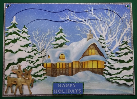 Christmas Tunnel Card 1 by Martine Smith