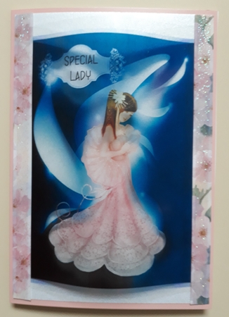 Eastern Beauty 1 - A4 design sheet with decoupage by Martine Smith