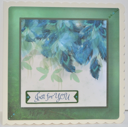 Little Birdie Told Me Card Topper by Martine Smith