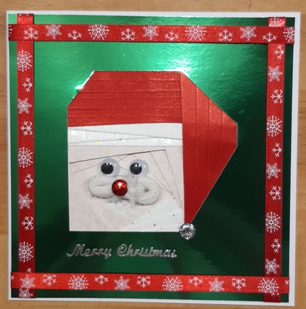 Santa With a Mustach IF by Martine Smith