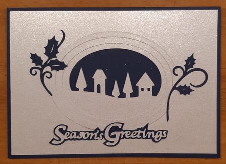 Layered Christmas Scene Card by Martine Smith