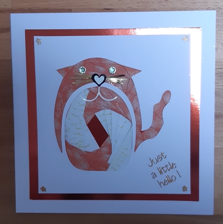 Sweet Cat Iris Folding  by Martine Smith