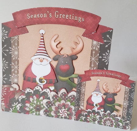 Shaped Card Seasons Greetings 505 by Mary Brunton