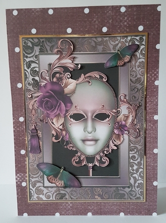 Shabby Plum 12x12 Scrapbooking or Card Papers by Mary Brunton