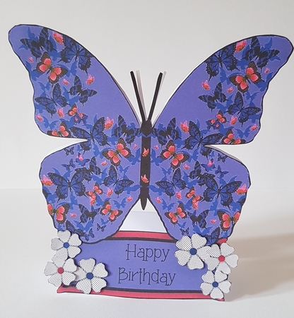 Butterfly Shaped A Frame Card - B27 by Mary Brunton