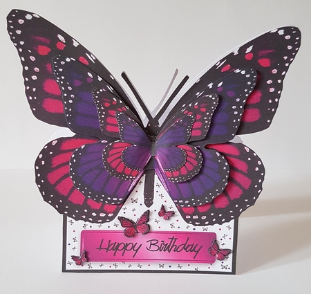 Monarch Butterfly Shaped A Frame Card - B29 by Mary Brunton