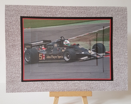 Lotus Race Car Easy Pyramid Card 5x7 by Mary Brunton