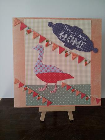 Shabby Chic Farmouse Floral Goose - New Home by Mary Brunton