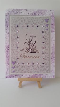 Purple Opalescent Bouquet Backing Paper 2 by Mary Brunton