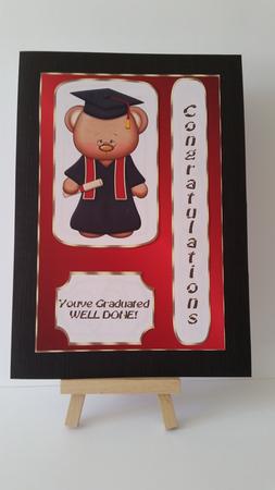Graduation Bear - Red by Mary Brunton