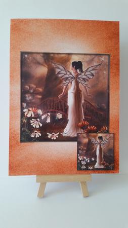 Duel Backing Paper - Distressed Ink - Tan by Mary Brunton