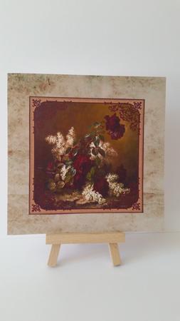 Vintage Deep Red Roses Topper Sheet by Mary Brunton