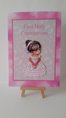 First Holy Communion Girl Topper & Decoupage by Mary Brunton