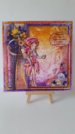 7.5 x 7.5 Card Topper There is No Place Like Home by Mary Brunton