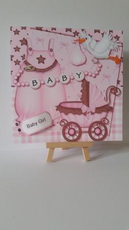New Baby Girl Topper by Mary Brunton