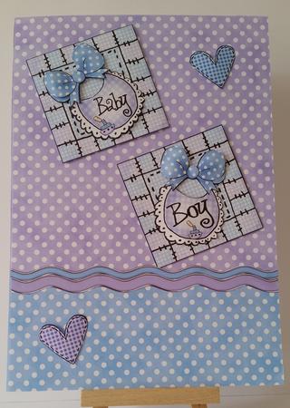 New Baby Boy Kit with 3D Decoupage by Mary Brunton