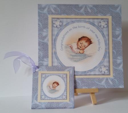 Blue Balloon Bear Backing Paper Two by Mary Brunton
