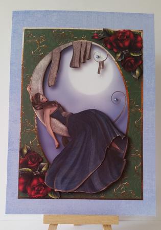 Reclining Moon with Dusky Roses by Mary Brunton
