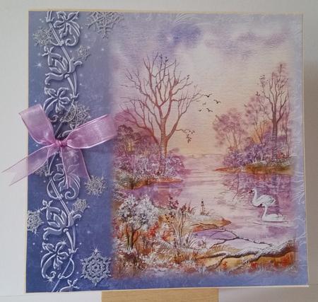 Watercolour Frosty Christmas Morning by Mary Brunton
