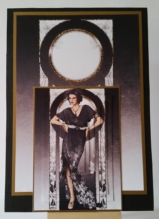 Art Deco Lady Elise (black) Pyramid by Mary Brunton