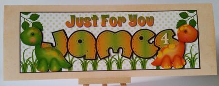 Just for You Dinosaurs - James by Mary Brunton