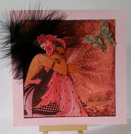 Butterfly Romance Topper with Decoupage by Mary Brunton