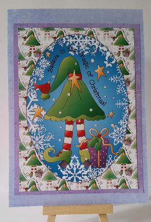 Believe in the Magic of Christmas Topper by Mary Brunton