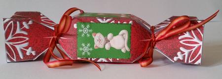 Fur Baby Christmas Cracker Treat Box - Feline by Mary Brunton