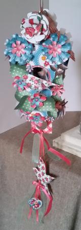Country Kitsch Hanging Birdhouse/treat Box Decoration by Mary Brunton