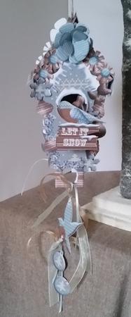Christmas Sweater Hanging Birdhouse/treat Box Decoration by Mary Brunton