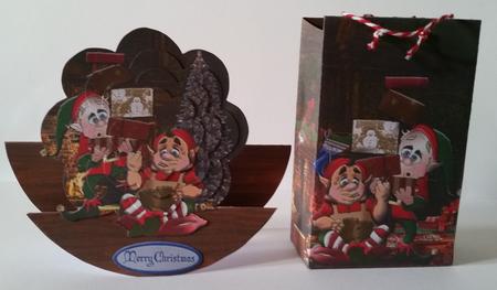 Christmas Rush Pinch Bag + Rocker Card Duo by Mary Brunton