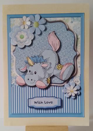 Baby Unicorn All Flopped Out  by Mary Brunton