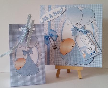 8x8 New Baby Boy Mini Kit by Mary Brunton
