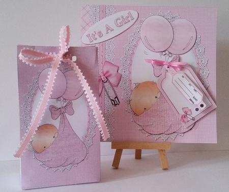 8x8 New Baby Girl Mini Kit by Mary Brunton