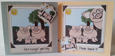 Photobomb! - Piggin Good Day - Pigs by Mary Brunton