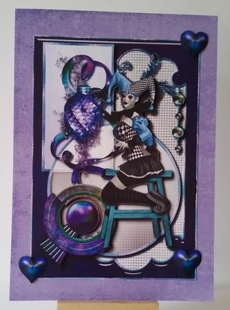 Bits & Bobs Jester Card Topper 2 by Mary Brunton