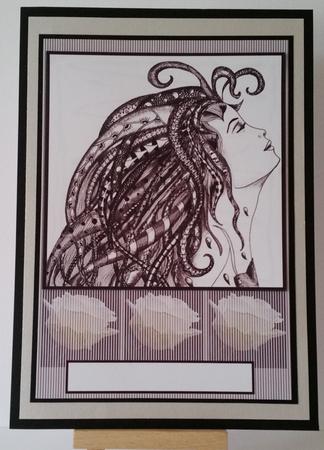 Doodled Maiden by Mary Brunton