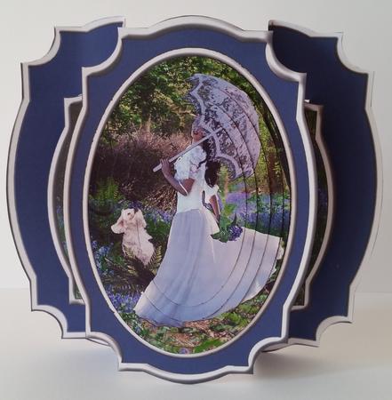 Spring Dance Double Pop Out Pyramage Card by Mary Brunton