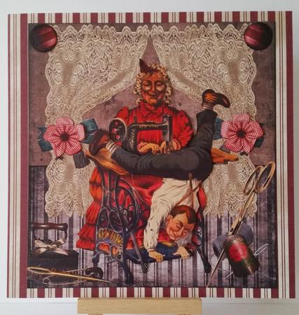 Sewing My Pants Topper with Decoupage by Mary Brunton