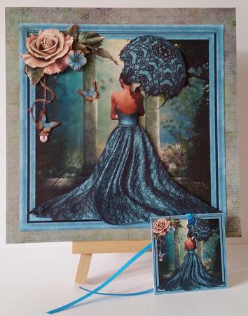 Lost in Thought Champagne Roses & Butterflies Mini Kit by Mary Brunton
