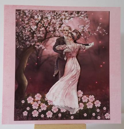 Spring Waltz Card Topper with Decoupage by Mary Brunton