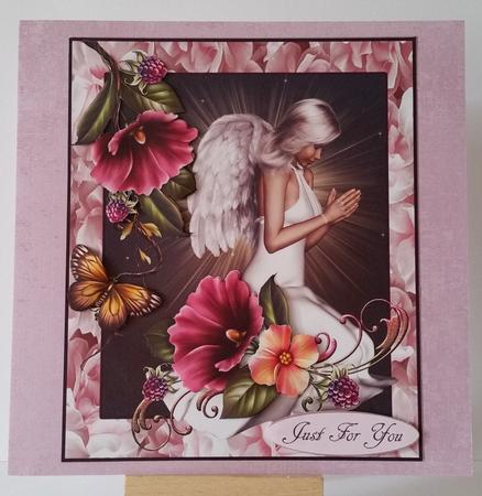 Angels Prayer Topper with Decoupage by Mary Brunton