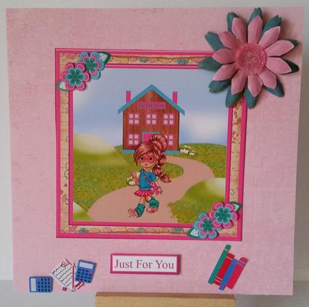 School Girl Topper & Decoupage by Mary Brunton