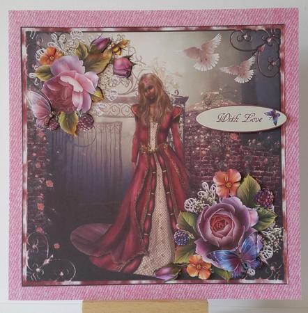 Sleeping Beauty Topper and Rose Decoupage by Mary Brunton